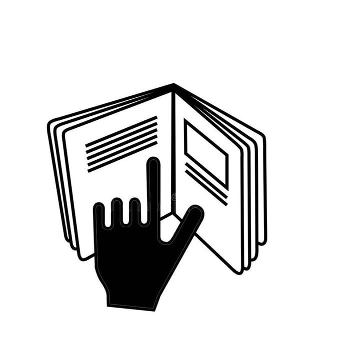 علامت دستی با کتاب