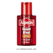 خرید ، فروش و مشخصات شامپو دوپل افکت کافئین ضد شوره و ریزش موی ارثی آلپسین 