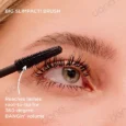 تست روی مژه ریمل بلند کننده بدگتل بنگ بنفیت