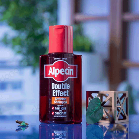 قیمت شامپو کافئین ضد ریزش و شوره Double Effect آلپسین اصل