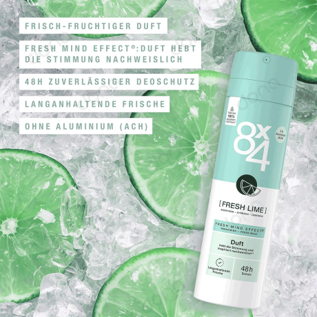 اسپری ضد تعریق 8X4 مدل Fresh Lime اصل