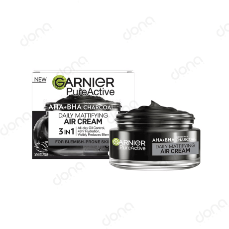 کرم مرطوب کننده AHA+BHA Charcoal گارنیر