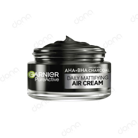 خرید کرم مرطوب کننده AHA+BHA Charcoal گارنیر