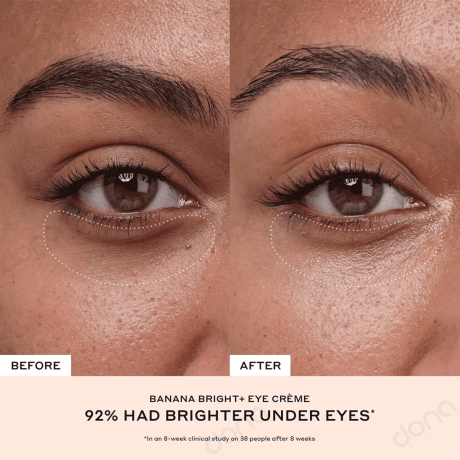 تست کرم دور چشم Banana Bright اوله هنریکسن