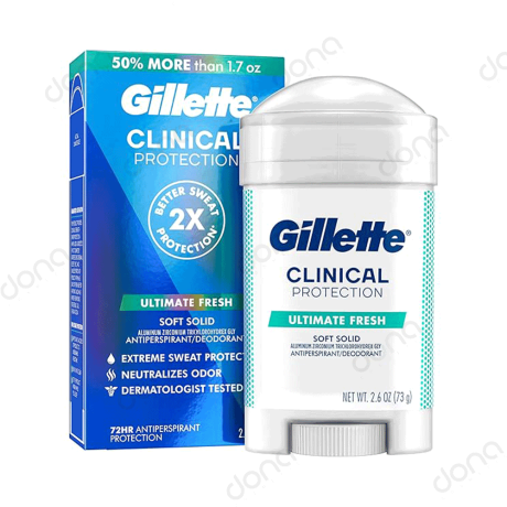 فروش مام استیک کلینیکال ضد تعریق Soft Solid ژیلت
