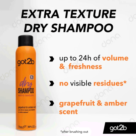 شامپو خشک Extra Texture گات تو بی