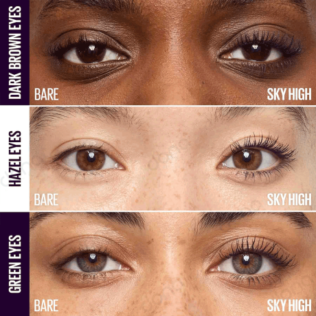 تست ریمل حالت دهنده Sky High میبلین مدل Cosmic Black