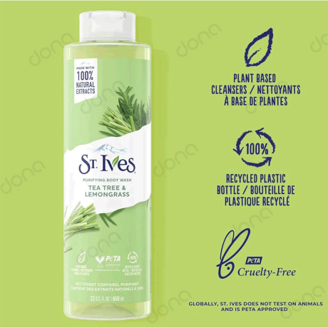 شامپو بدن Tea Tree & Lemongrass سینت ایوز