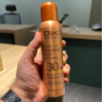 اسپری روغن خشک برنزه کننده کازمو SPF30 اصل