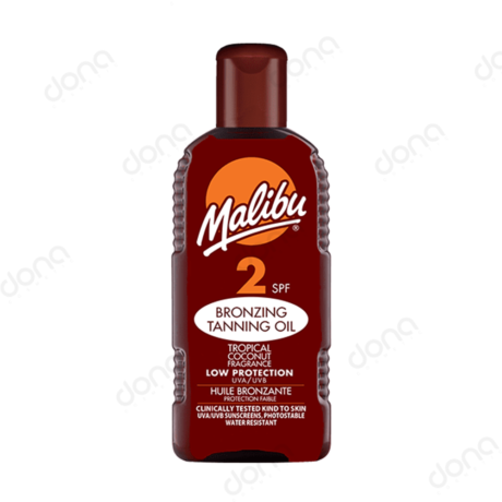 قیمت روغن برنزه کننده مالیبو SPF2
