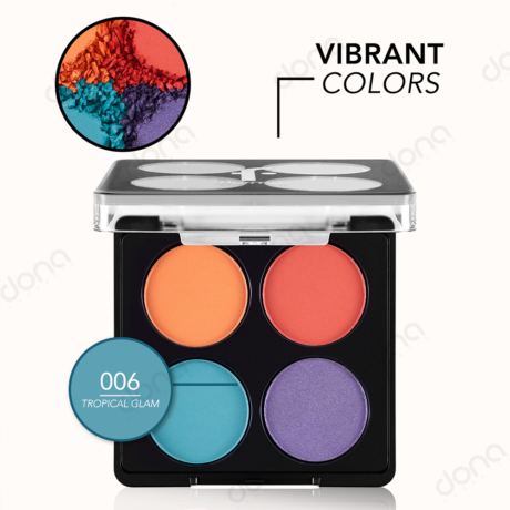 پالت سایه 4 رنگ فلورمار مدل 006 Tropical Glam اصل