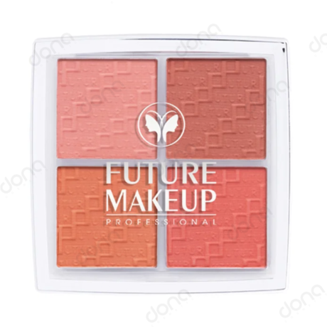 پالت رژگونه 4 رنگ فیوچر میکاپ مدل FU3601