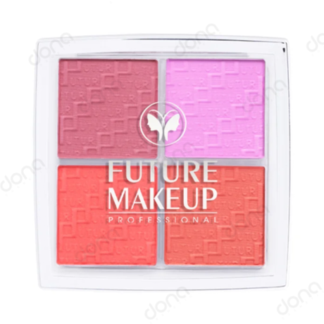 پالت رژگونه 4 رنگ فیوچر میکاپ مدل FU3602