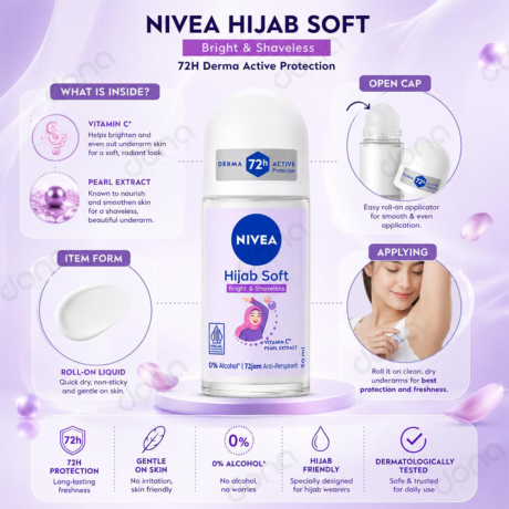 روش استفاده مام رول ضد تعریق Hijab Soft نیوآ